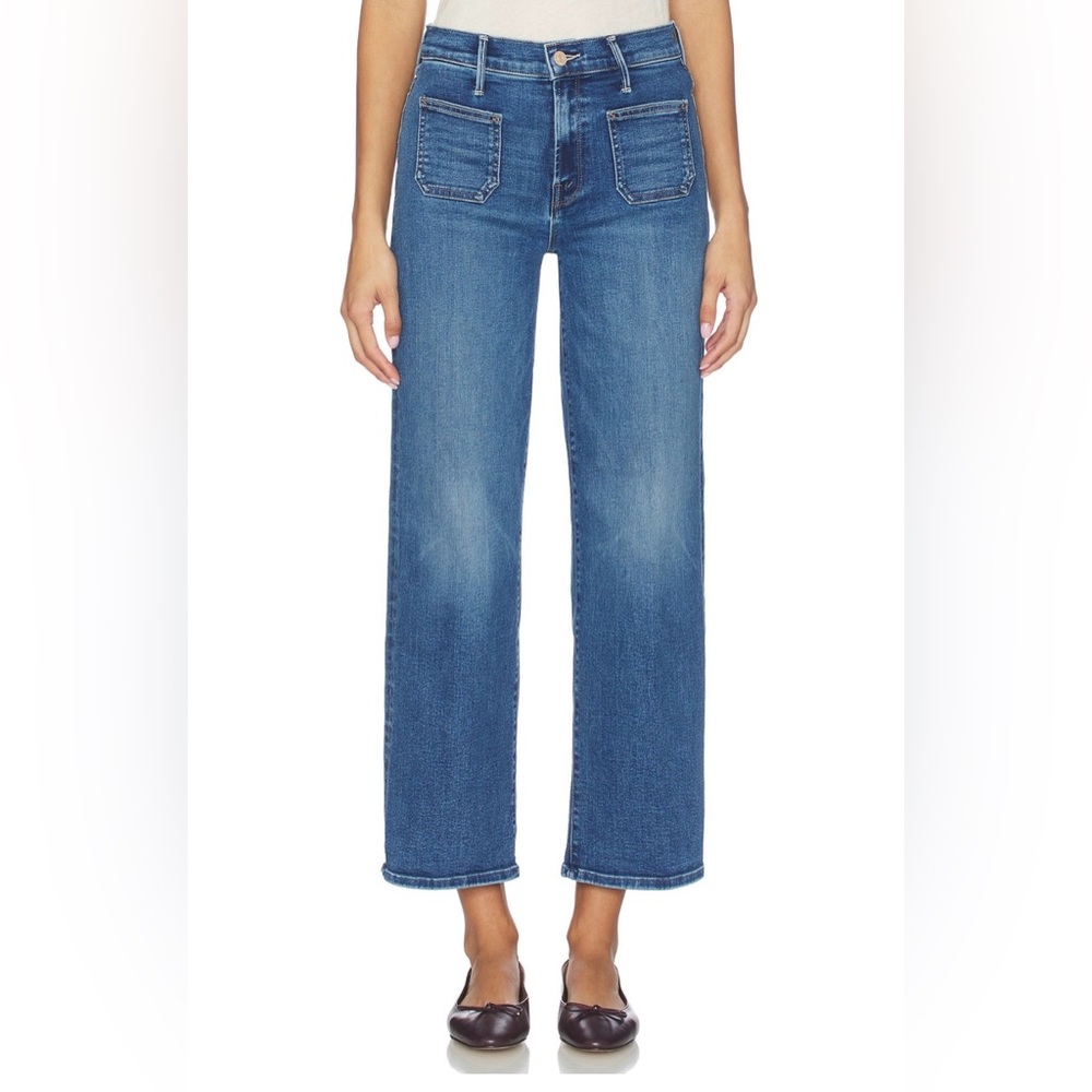 MOTHER Patch Pocket Mid Rise Maven Ankle Wash: Lets Split
